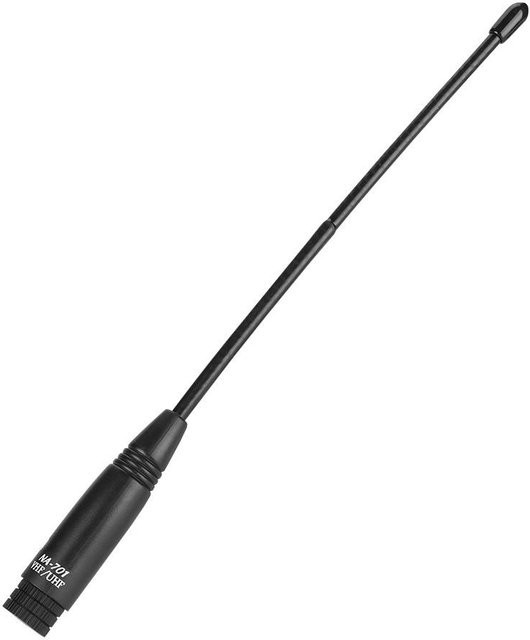 DIYelecs Dualband Flexible Handantenne für Walkie Talkie mit SMA Stecker, 144-430 MHz, Schwarz, Länge: 20 cm - Bild 1