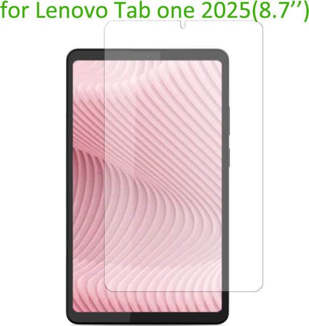 Displayschutzfolie aus gehärtetem Glas für dein Lenovo Tab One 8,7'' Tablet (Version 2025), transparent - Bild 1