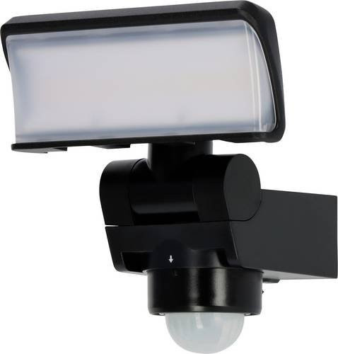 Brennenstuhl LED Außenwandleuchte WS 2050 SP Schwarz mit Bewegungsmelder und Dämmerungssensor, 20 W, 1680 Lumen, IP44 - Bild 1