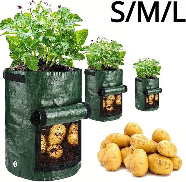 Garten Anbau Beutel aus PE für Gemüse wie Kartoffeln und Karotten zum Pflanzen im Freien - Bild 1