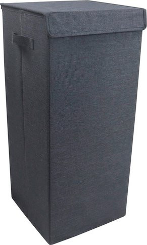 VCM Wäschebox Dreso L aus Textil in Grau, B: 30 cm, H: 70 cm, T: 70 cm - Bild 1
