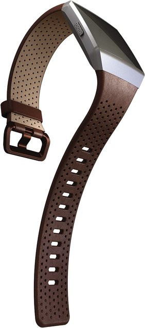 Fitbit Armband, perforiertes Leder, cognac, S - Bild 1
