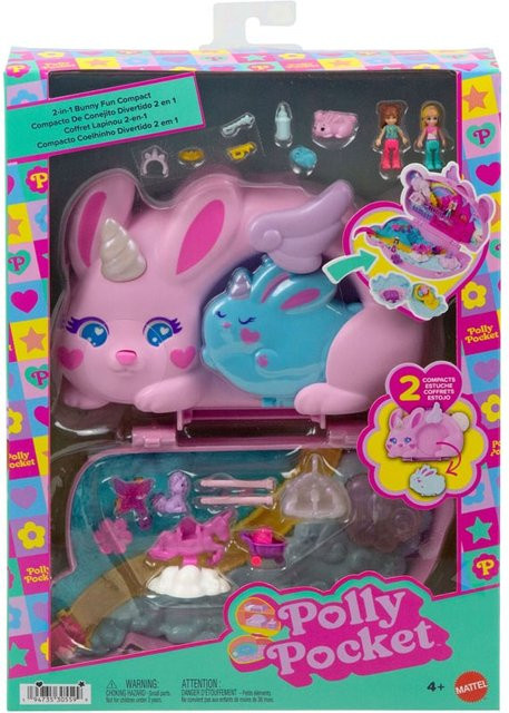 Mattel Polly Pocket 2-in-1 Häschenschatulle Mini Spielset - Bild 1