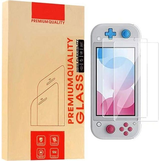 Nintendo Switch Lite Displayschutzfolie aus gehärtetem Glas, transparent, Härte 9H - Bild 1