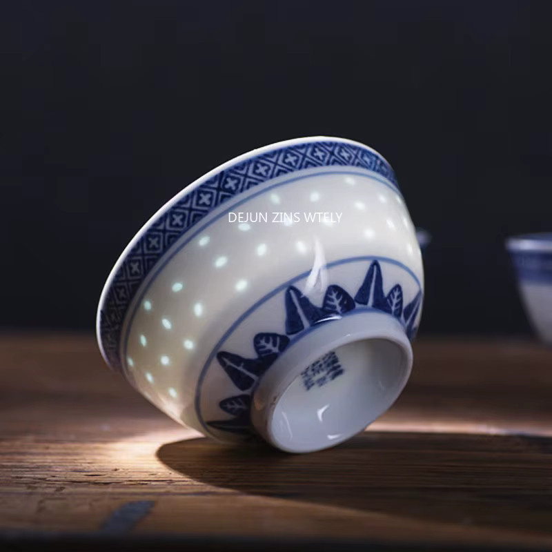 DEJUN ZINS WTELY Keramikschalen aus blau-weißem Porzellan für Ramen und Salat - Bild 2