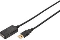 Digitus Aktives USB 2.0 Verlängerungskabel mit Signalverstärkung USB-A auf USB-A Schwarz 5,00 m - Bild 2