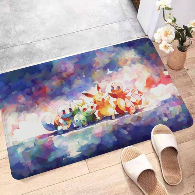 Miniso Rutschfeste Küchenmatte mit Anime-Design, B/B: 40 x 60 cm, Mehrfarbig - Bild 1