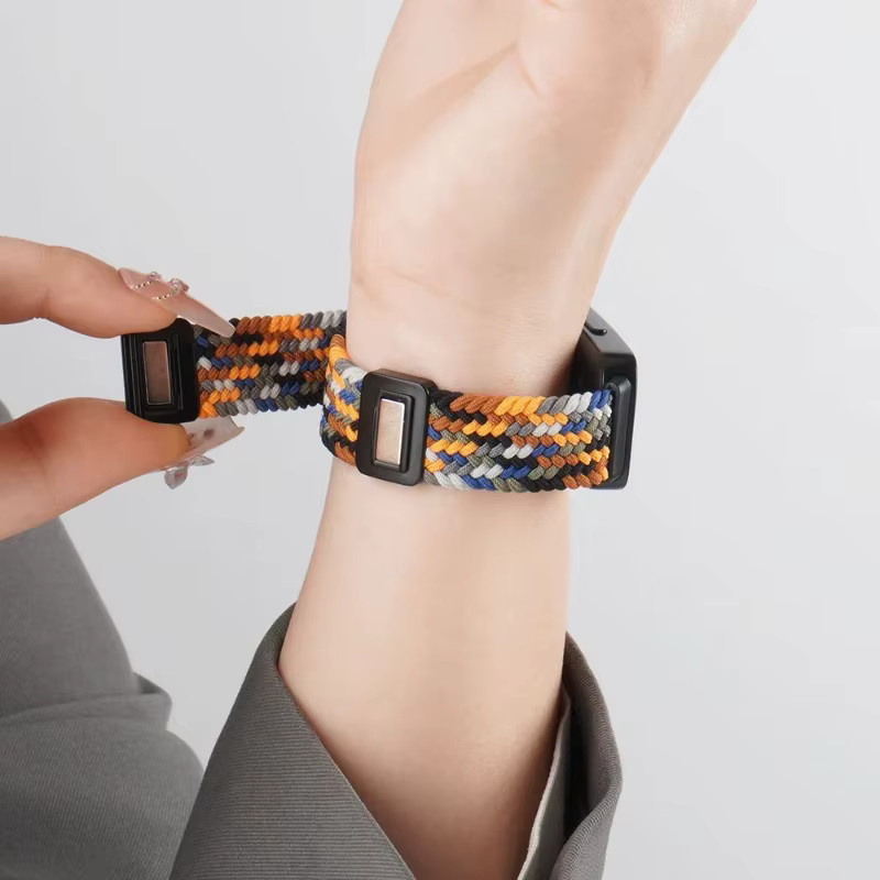 Huawei Uhrenarmband Nylon, magnetisch, geflochten, Multicolor, Unisex - Bild 2