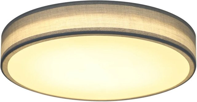 NETTLIFE LED Deckenleuchte aus Textil in Grün, Durchmesser: 30 cm - Bild 1