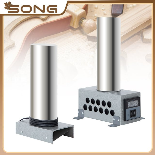 STJ Elektrisches Bügeleisen zum Rippenbiegen für Kontrabass und Holzinstrumente, silber, B/T/H: 23,5 x 9,5 x 23,5 cm - Bild 1