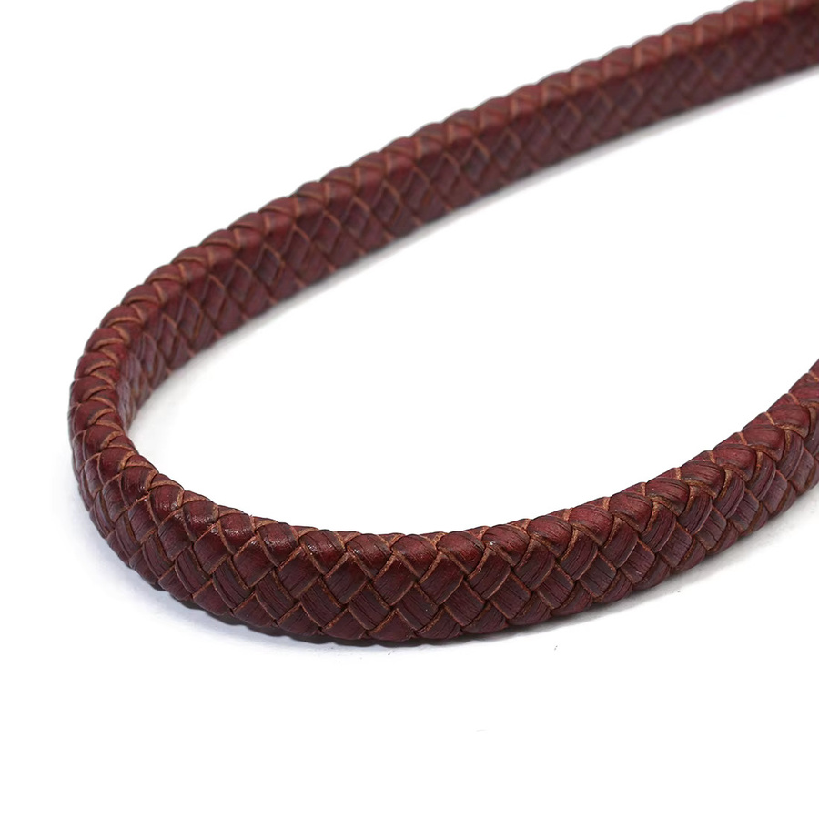 Louleur Lederseil, geflochten, bunt, 10/12 mm, 1 Yard - Bild 5