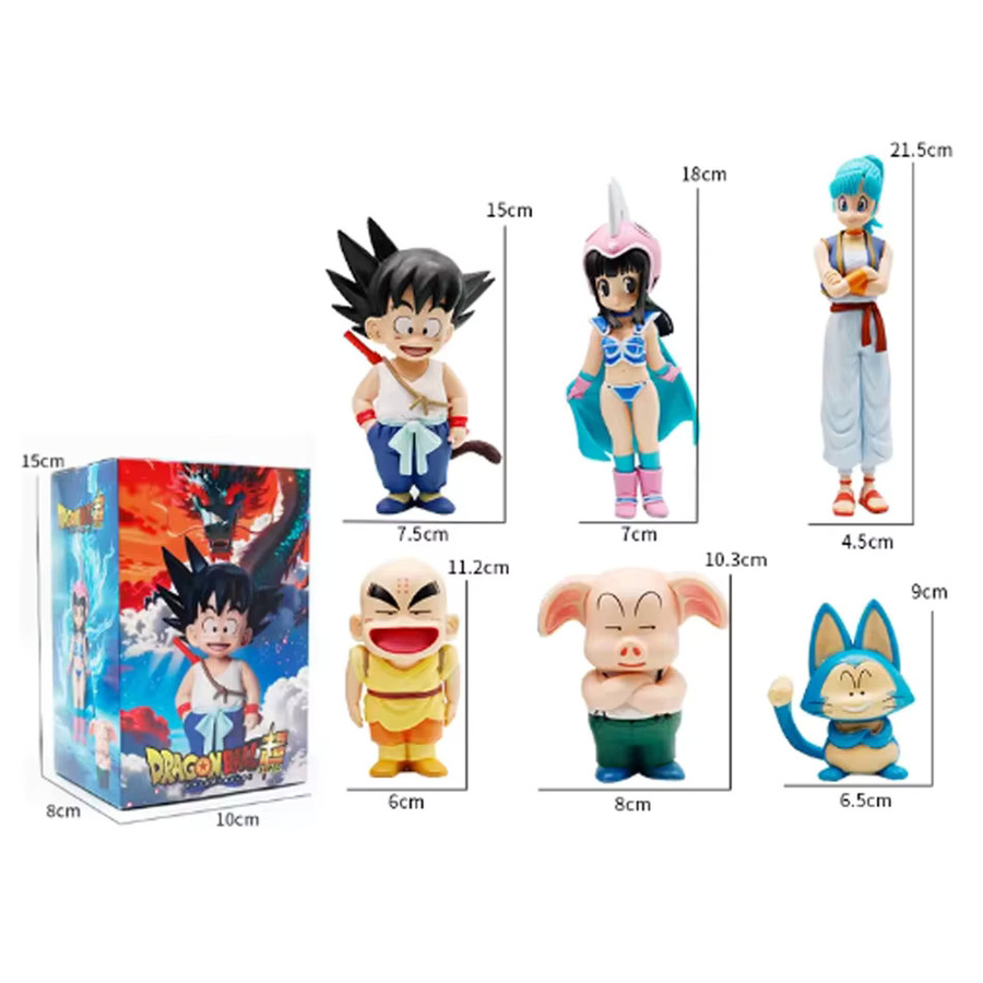 Bandai Dragon Ball Z Colorful Cloud Series Actionfiguren, 6-teiliges Set - Bild 2