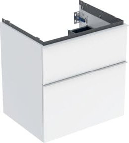 Geberit Waschtischunterschrank iCon in Weiß, hochglänzend, B: 59,2 cm, T: 47,6 cm, H: 61,5 cm - Bild 1