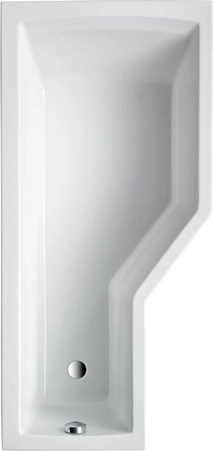 Asymmetrische OTTOFOND Badewanne Cello aus Acryl in Weiss, B/T/H: 75 x 150 x 45 cm - Bild 1
