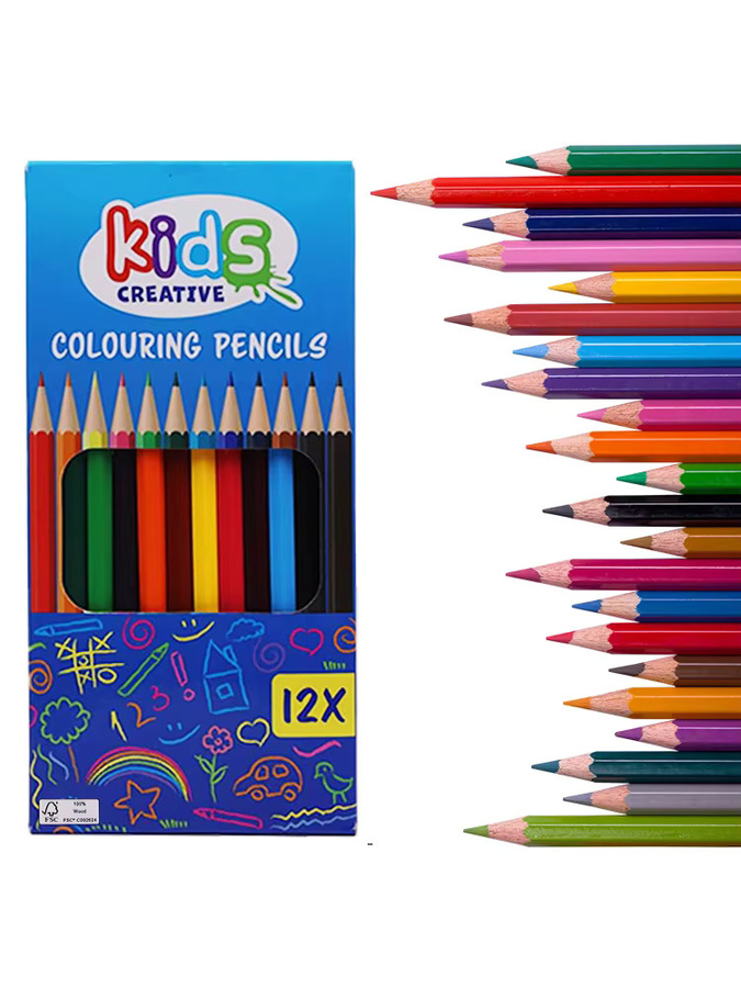 12 Stück Buntstifte in Multicolour mit weichem Pigmentkern zum Skizzieren und Zeichnen für Erwachsene und Kinder - Bild 6