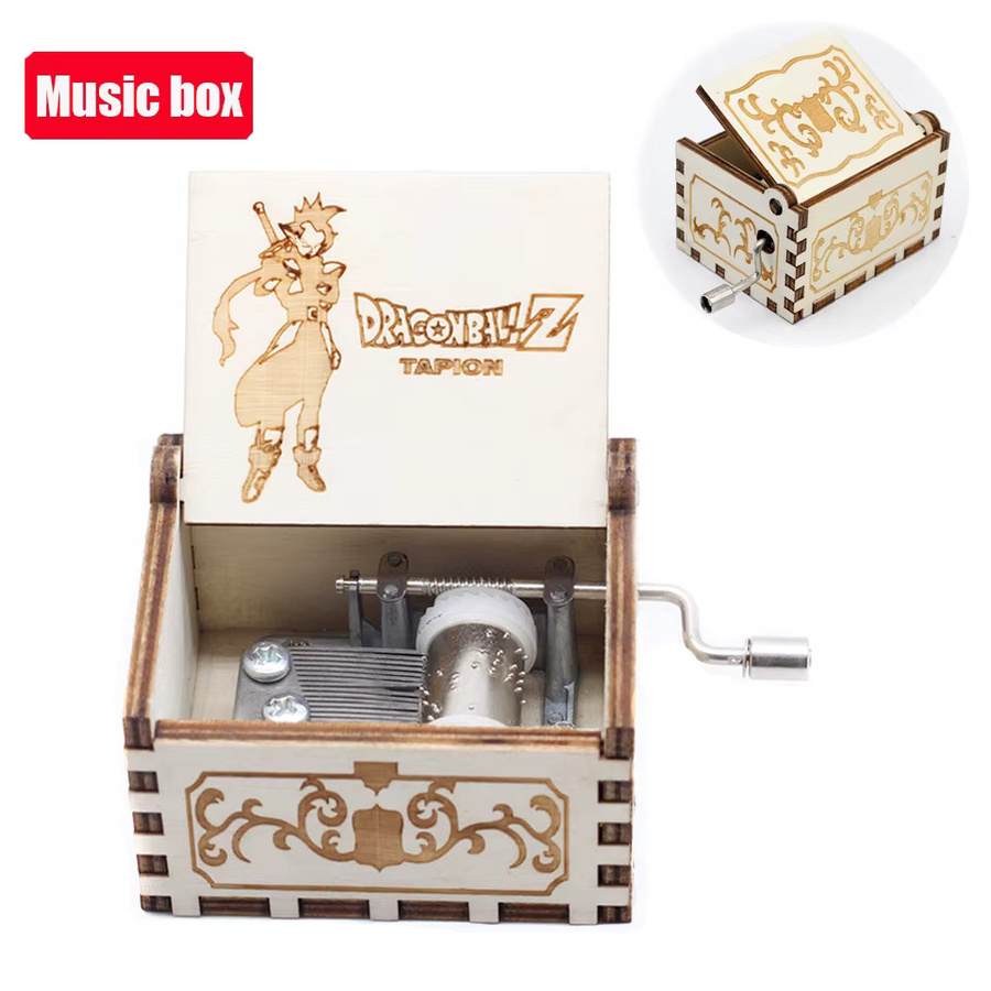 Bandai Dragon Ball, Holz-Spieluhr mit Handkurbel, 1-teiliges Set - Bild 1