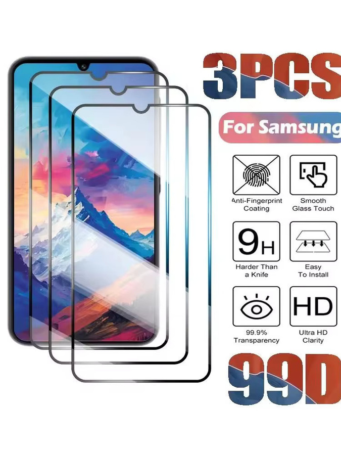 3er-Pack Displayschutzfolie aus gehärtetem Glas für Samsung Galaxy A16 4G und 5G, transparent - Bild 6
