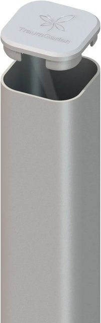 TraumGarten Metallpfosten Silber mit Erdverbau aus Stahl, B/T/H: 7 x 7 x 240 cm - Bild 1