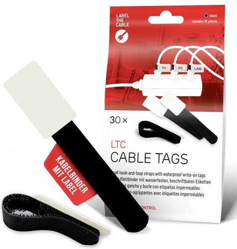 Label the Cable LTC 2610-30 Kabelmarkierer Schwarz aus Kunststoff - Bild 1