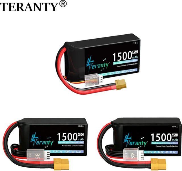 TERANTY Lipo-Akku, 1500mAh, für RC Auto Truck Buggy FPV Drohne Helikopter Flugzeug - Bild 1