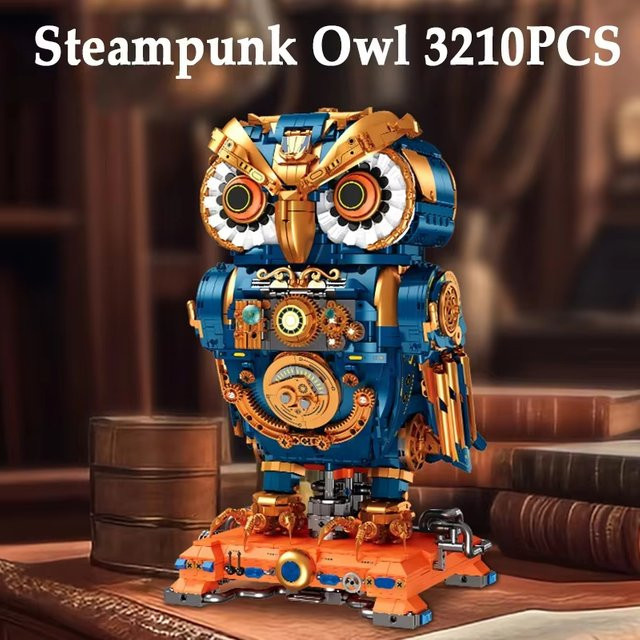 Forange Steampunk-Eulen-Modellbausatz, Bausteine-Set, 3210 Teile, ab 6 Jahre - Bild 1