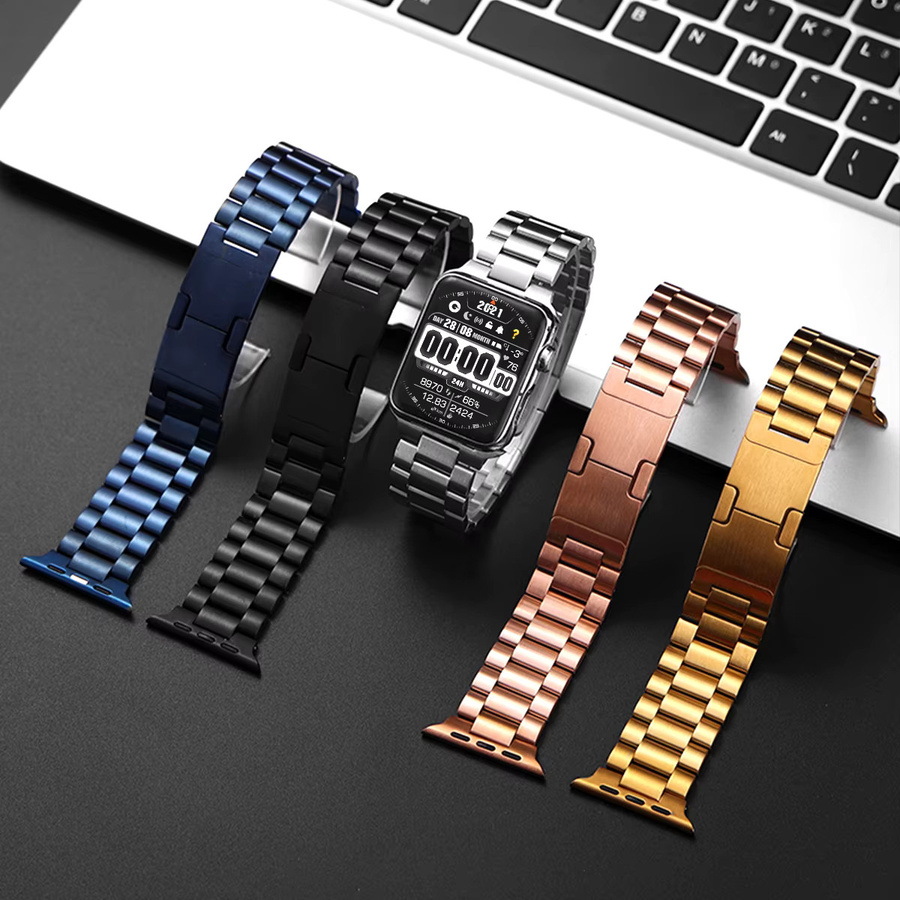 FancyWrist Uhrenarmband Edelstahl, Bicolor, Schwarz Silber, Unisex - Bild 3