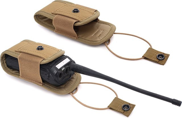 Molle System Walkie-Talkie Tasche Multifunktionales Camouflage Zubehör für Outdoor und Sport in Beige und Multicolour - Bild 1