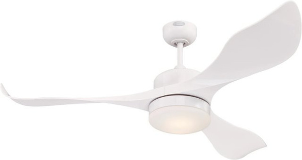 WESTINGHOUSE Deckenventilator Pierre in Weiß mit LED-Beleuchtung, Fernbedienung und Dimmfunktion, Durchmesser: 132 cm