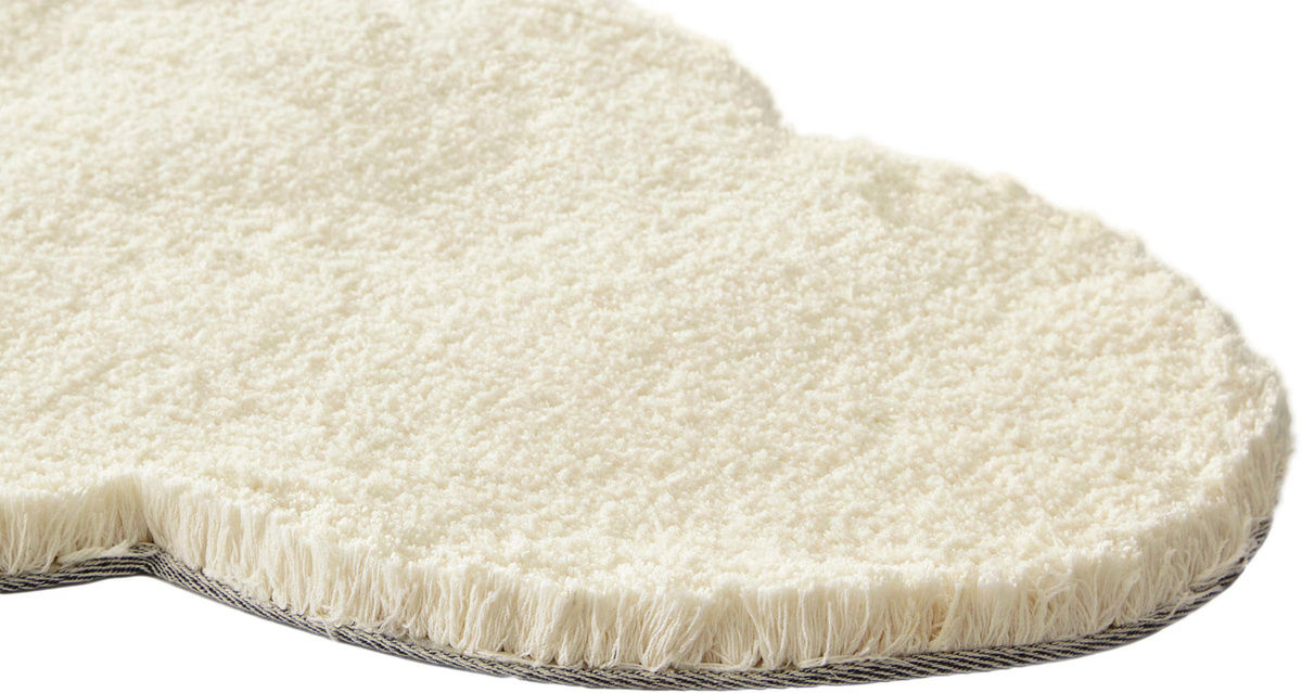 Heine Home Teppich in Weiß aus Microfaser, 140 x 65 x 3 cm, für Fußbodenheizung geeignet - Bild 2