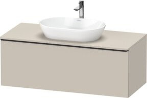 Duravit Waschtischunterschrank D-Neo wandhängend in Weiß und Taupe Matt, B/T/H: 120 x 55 x 45,9 cm - Bild 1