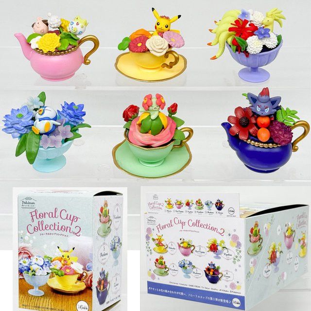 Bandai Pokemon Blind Box Sammelfiguren Multicolor mit Pikachu, Zorua, Piplup, Bellossom, Togepi und Ninetales - Bild 1