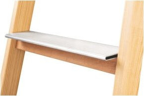 Iller-Leiter Aufsteckstufe für Holzleitern aus Aluminium in Silber, Sprossendurchmesser: 22 mm, Breite: 360 mm - Bild 1