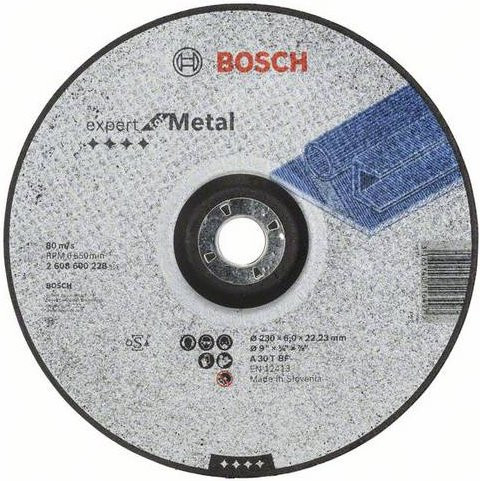 Bosch Schruppscheibe gekröpft für Metall Durchmesser: 230 mm - Bild 1