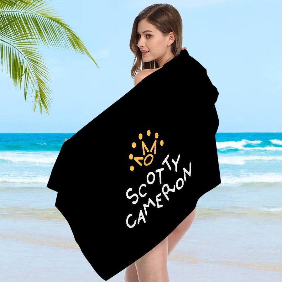 Potdemiel Mikrofaser-Strandtuch S-SCOTTY C-CAMERON in Schwarz, schnelltrocknendes Handtuch für Strand, Pool und Yoga - Bild 6