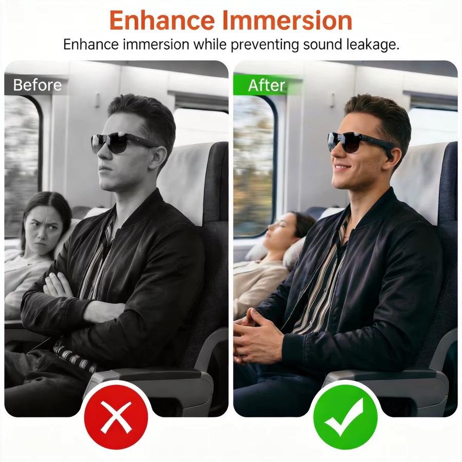 RayNeo Schallrohr aus weichem Silikon für Smart Glasses Air 4, Air 4Pro, Air 3S und Air 3S Pro in Schwarz - Bild 4