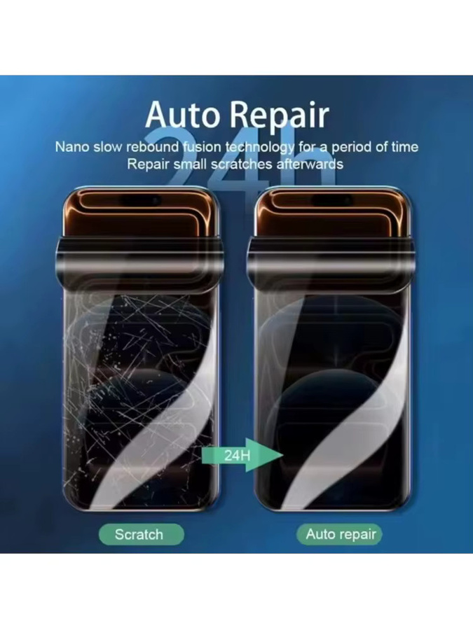 Privatsphäre Displayschutzfolie Anti-Spy Hydrogel Film für Apple iPhone 17 Pro Max 16 15 Plus 14 13 12 Pro Air 11 XS Max XR X XS in Transparent - Bild 4