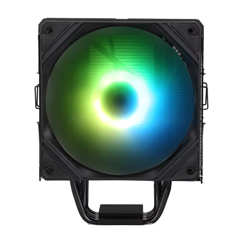 Shyrrik CPU-Luftkühler in Schwarz mit 160W TDP, 6 Heatpipes und A-RGB, passend für LGA1700 und weitere Sockel - Bild 3