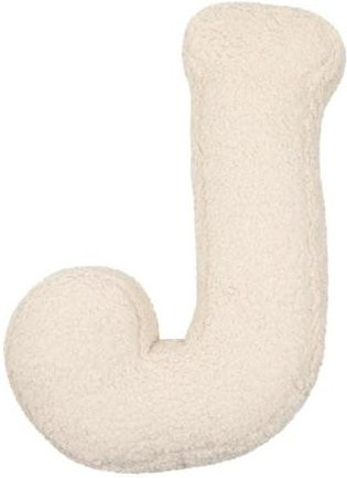 Alphabet-Kissen Buchstabe A in Weiß aus Plüschstoff für Sofa und Bett - Bild 1