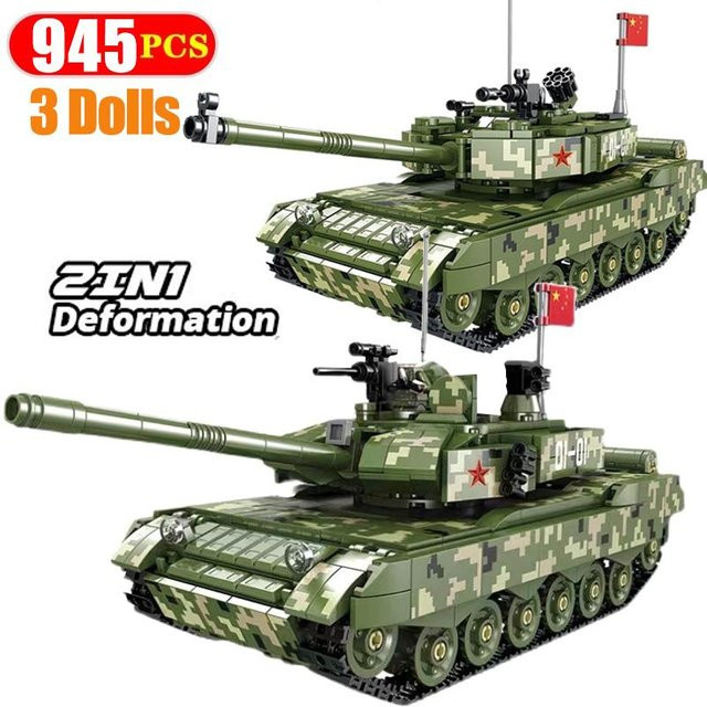 Militär RC 99A Kampfpanzer M1A2 Leopard 2 Panzersteine, Bausteine, ab 18 Jahre - Bild 1