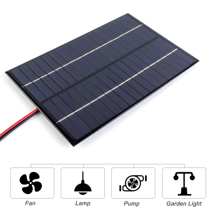 Tragbares 8W 18V Solarpanel mit Clip als wasserdichtes Mini-Solarpanel-Modul zum Laden von 12-18V Batterien - Bild 3