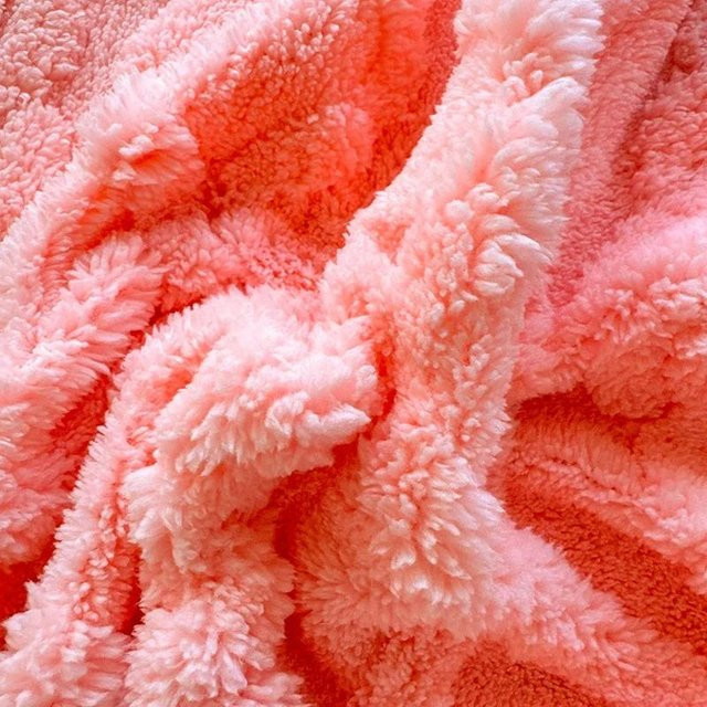 KISS Textile Flanell-Fleece-Spannbettlaken für Doppelbetten in Rosa, B/T: 200 x 220 cm - Bild 1