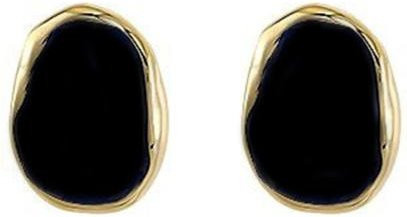 SILVERHOO Ohrstecker, geometrische Form, Schwarz, Metall, Damen - Bild 1