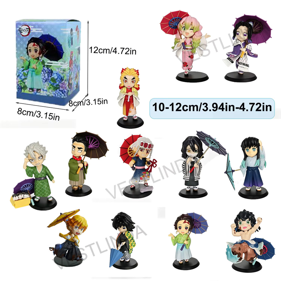 Bandai Demon Slayer Plum Rain Blind Box, Charakterpuppe, Kunststoff - Bild 3