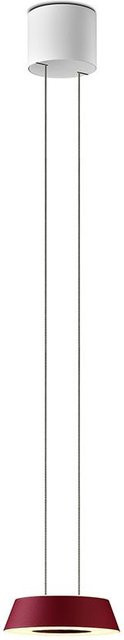 Oligo Glance LED-Pendelleuchte 1-flammig, rot matt mit weiß mattem Baldachin, dimmbar, warmweiß 2700K - Bild 1