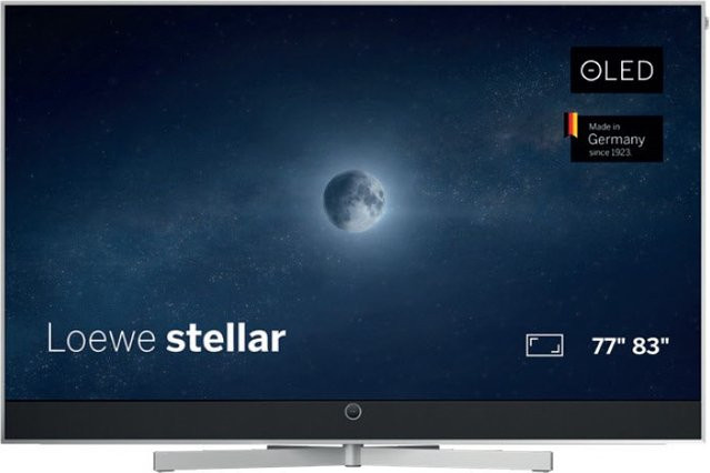 LOEWE stellar 83 dr+ OLED-TV 4K Ultra HD Smart-TV mit Tizen OS, 210 cm (83 Zoll), Silber/Schwarz, 144 Hz und Sprachsteuerung - Bild 1