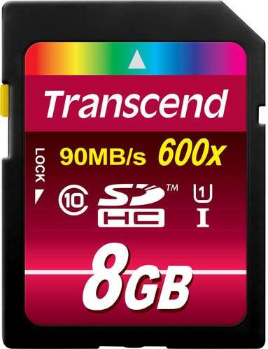 Transcend Ultimate SDHC-Speicherkarte 8GB Class 10 UHS-I Multicolor - Bild 1