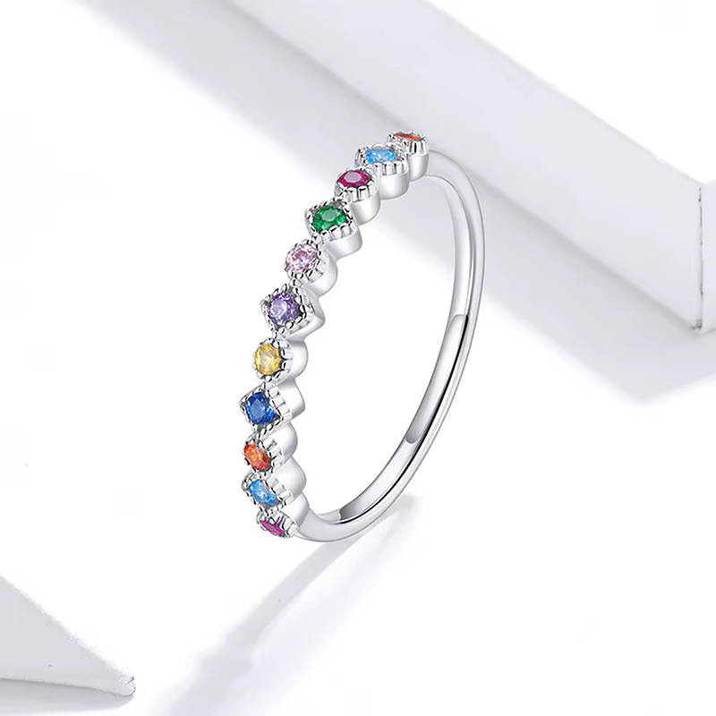 ZHOUYANG Ring, Silber Farbe, Zirkon, Damen - Bild 2