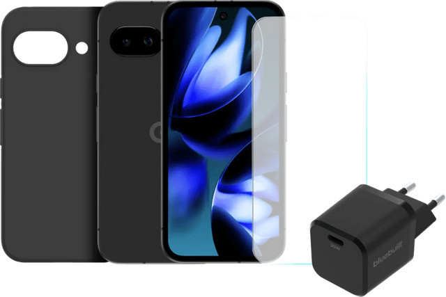 Google Pixel 9a 5G Smartphone 128GB Schwarz mit Zubehörset - Bild 1