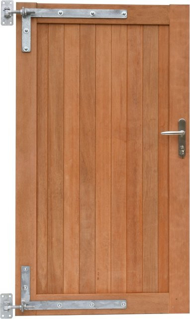 Gartentor Bangkirai in Holzoptik B: 100 cm, H: 180 cm - Bild 1