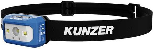 Kunzer HL-002 LED Arbeitsleuchte akkubetrieben mit Bewegungssensor, 300lm, Blau/Schwarz - Bild 1
